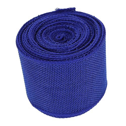 Veemoon 1 Rolle Imitation Juteband DIY Bastelbänder Blau für Dekoration und Geschenkverpackungen Yards pro Rolle für Feste und Kreative Projekte von Veemoon