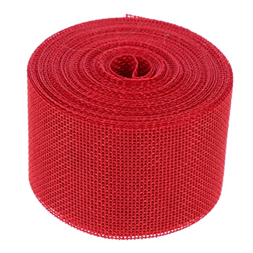 Veemoon 1 Rolle Leinenimitat Gurtband Goldenes Geschenkband Bänder Zum Basteln Sackleinenband Goldenes Satinband Farbiges Band Zum Verpacken Dickes Weihnachtsband DIY Bastelband von Veemoon