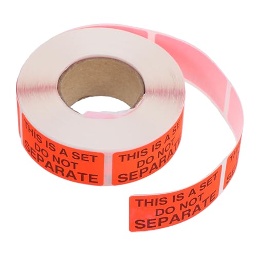 Veemoon 1 Rolle Öffnen Sie Das Etikett Nicht Fluoreszenzaufkleber Warnlabel Zerbrechliche Versandetiketten Warnaufkleber Etiketten Für Verpackungen Fluoreszierendes Schreibpapier Rot von Veemoon