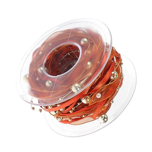 Veemoon 1 Rolle Perlenkette Dekorationsband für Diy Handgewebtes Blumenschnur Elektropolierten Perlen für Hochzeiten und Bastelprojekte Antikbronze Farbe von Veemoon