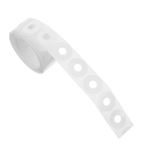 Veemoon 1 Rolle Reparaturaufkleber Losenblatt Lochverstärker Für Papier Verstärkungskreise Aus Papier Lochverstärkungsaufkleber Strapazierfähig Hefter Locher Locherverstärker Weiß Pvc von Veemoon