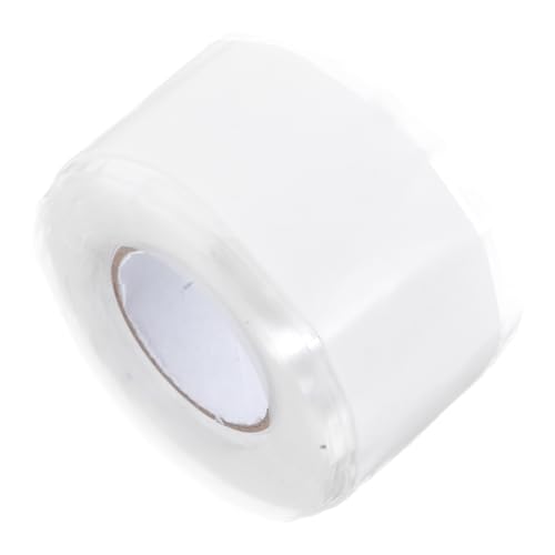 Veemoon 1 Rolle Reparaturband für Wasserrohrlecks Leckreparaturband für Wasserleitungen selbstklebendes Schlauchdichtband Reparaturklebeband selbstklebendes Klebeband Silikon-Gummi Weiß von Veemoon