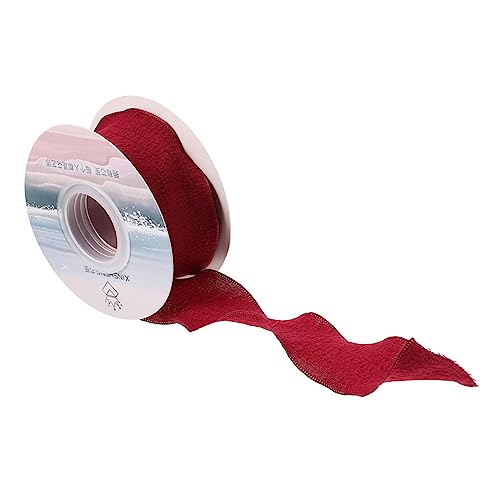 Veemoon 1 Rolle Rüschenband Aus Spitze Stoffband Weihnachtsdekorationen Dünnes Band Kleidung Besticktes Band Satinband Herstellung Nähen Spitzenband Blumen- Basteln Hochzeit Polyester Rot Veemoon 1 Rolle Rüschenband Aus Spitze Stoffband Weihnachtsdekorationen Dünnes Band Kleidung Besticktes Band Satinband Herstellung Nähen Spitzenband Blumen- Basteln Hochzeit Polyester Rot von Veemoon