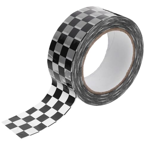 Veemoon 1 Rolle Schwarz-weiß kariertes Band Schwarzes Band Verpackungsband für Waren wickeln durchsichtiges klebeband Dichtungsband deko Wickelbänder Dichtbänder bopp Veemoon 1 Rolle Schwarz-weiß kariertes Band Schwarzes Band Verpackungsband für Waren wickeln durchsichtiges klebeband Dichtungsband deko Wickelbänder Dichtbänder bopp von Veemoon