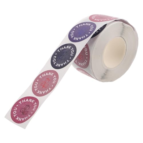 Veemoon 1 Rolle Selbstklebende Rosen-dankeschön-etiketten Zum Verpacken Von Schachteln. Einfach Abzuziehen Und Aufzukleben. Blumenetiketten-aufkleber Zum Verschließen Von Geschenken Und Veemoon 1 Rolle Selbstklebende Rosen-dankeschön-etiketten Zum Verpacken Von Schachteln. Einfach Abzuziehen Und Aufzukleben. Blumenetiketten-aufkleber Zum Verschließen Von Geschenken Und von Veemoon