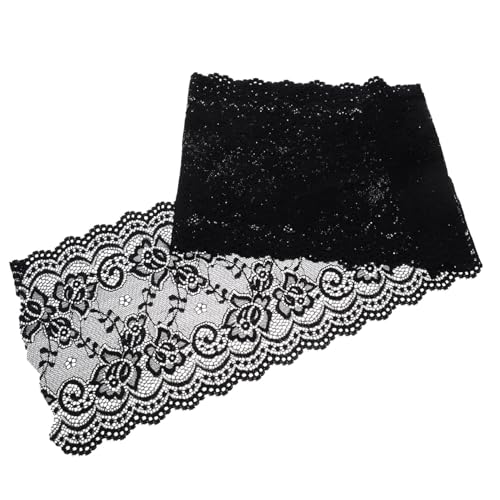 Veemoon 1 Rolle Stretchy Lace Ribbon mit Floral Muster Elastische Spitze für Kleidung Dekoration Handwerk und DIY Projekte Vielseitig Einsetzbar Schneidbar und Angenehm im Material von Veemoon