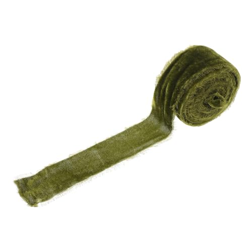 Veemoon 1 Rolle Von Hand zerrissenes Band mit rohen Kanten dekoratives Fransenband DIY -Band Kranzband Schleifenknoten machen Bänder Stoffband DIY -Geschenkband Die Seide Olivengrün Veemoon 1 Rolle Von Hand zerrissenes Band mit rohen Kanten dekoratives Fransenband DIY -Band Kranzband Schleifenknoten machen Bänder Stoffband DIY -Geschenkband Die Seide Olivengrün von Veemoon