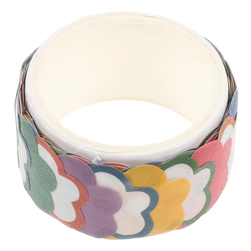 Veemoon 1 Rolle Washi Tape Farbenfrohes Selbstklebendes Papierband für Scrapbooking Journaling und Diy Projekte Starke Haftung Langlebig für Bastelarbeiten von Veemoon