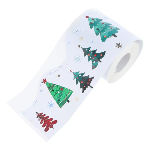 Veemoon 1 Rolle Weihnachtliche Baum Border Sticker Selbstklebende Dekoration für Klassenzimmer und Weihnachtsfeiern Langlebig und Vielseitig für Einladende Veemoon 1 Rolle Weihnachtliche Baum Border Sticker Selbstklebende Dekoration für Klassenzimmer und Weihnachtsfeiern Langlebig und Vielseitig für Einladende von Veemoon
