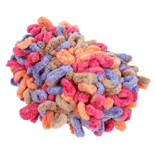 Veemoon 1 Rolle Werkzeugloses Handstricken Tasche häkeln DIY Garn Fäden Garnbündel braid accessories Crochet thread Blanket knitting yarn DIY woolen yarn Strickzubehör Häkelgarn Polyester von Veemoon
