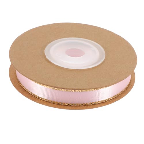 Veemoon 1 Rolle verpackung Band handgefertigte Bänder Geschenkband Band für DIY Blumenband Blumenwickband Wickelband Verpackungsband DIY-Bänder Polyester Rosa von Veemoon