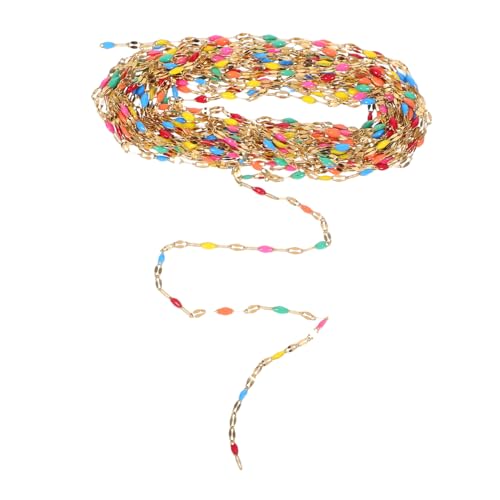 Veemoon 1 Rollen Beaded Kette Farbige Emaille Diy Schmuckkette für und Armbänder für Partys und Täglichen Gebrauch Langlebig und Elegant von Veemoon