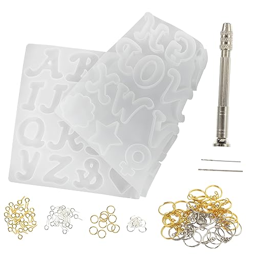 Veemoon 1 Satz Alphabet Silikonform Set für Schlüsselanhänger Buchstaben Gießformen für DIY Schmuck und Bastelprojekte Leicht zu Reinigen und Langlebig Veemoon 1 Satz Alphabet Silikonform Set für Schlüsselanhänger Buchstaben Gießformen für DIY Schmuck und Bastelprojekte Leicht zu Reinigen und Langlebig von Veemoon