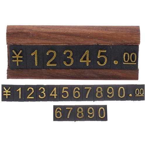 Veemoon 1 Satz Ausstellungsstand Für Gruß Schmuck Einstellbar Schild Einzelhandel Etiketten Aufkleber Stichworte Etikettenständer Anzeige Preisständer Preisblock Stehen Holz von Veemoon