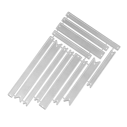 Veemoon 1 Satz Banner Sterben Papier Scrapbooking Sammelalbum Liefert Kartenherstellung Schablonen Stanzformen Diy Schneiden Sterben Banner Gestanzt Präge Stirbt Kohlenstoffstahl von Veemoon