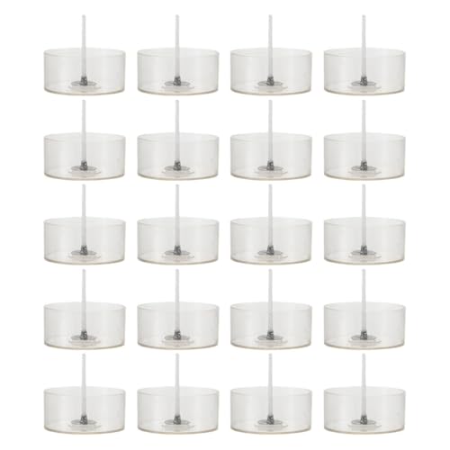 Veemoon 1 Satz Candle Making Kerzendochte Leere Teelichtbecher Wiederverwendbare Formen für Diy Duftkerzen Kreative Bastelerfahrung für Zuhause von Veemoon