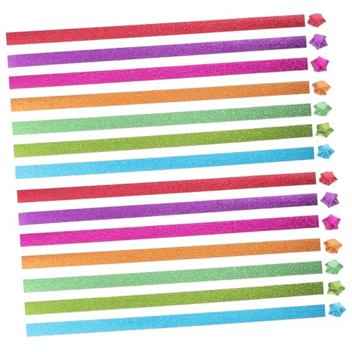 Veemoon 1 Satz Dekoratives Glitzer Origami Papier Set Bunte Faltstreifen für Kreative Diy Projekte Scrapbooking und Festliche Bastelarbeiten für Erwachsene Veemoon 1 Satz Dekoratives Glitzer Origami Papier Set Bunte Faltstreifen für Kreative Diy Projekte Scrapbooking und Festliche Bastelarbeiten für Erwachsene von Veemoon