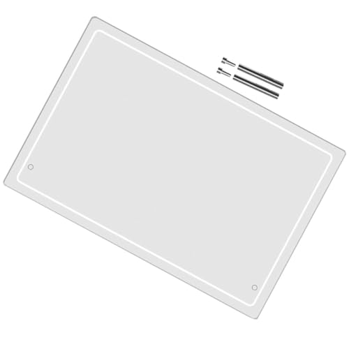 Veemoon 1 Satz Desktop-Notizblock Whiteboard Schule Kleine weiße Brett Planke kleine Tafel Schreibtisch-Trockenlöschtafel Home Acryl Message Board dekoratives Memoboard von Veemoon