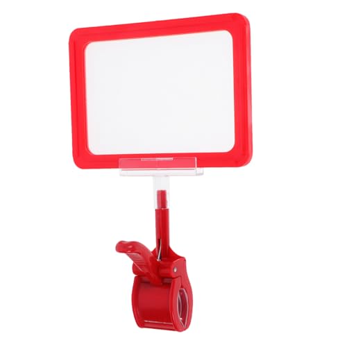 Veemoon 1 Satz Doppelseitiges Preisschild Verkaufsanhänger Für Den Einzelhandel Kennzeichnungsetiketten Schild Zur Anzeige Der Einzelhandelskosten Schilderhalter Mit Klemme Pvc Rot Veemoon 1 Satz Doppelseitiges Preisschild Verkaufsanhänger Für Den Einzelhandel Kennzeichnungsetiketten Schild Zur Anzeige Der Einzelhandelskosten Schilderhalter Mit Klemme Pvc Rot von Veemoon