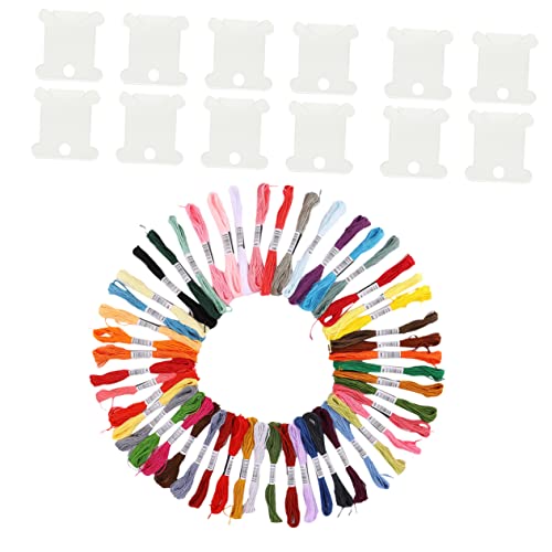 Veemoon 1 Satz Farben Premium Stickgarn Set für Kreuzstich Baumwollfäden mit Winding Platten für Basteln und DIY Projekte für Handarbeiten mit Freunden und Familie Veemoon 1 Satz Farben Premium Stickgarn Set für Kreuzstich Baumwollfäden mit Winding Platten für Basteln und DIY Projekte für Handarbeiten mit Freunden und Familie von Veemoon