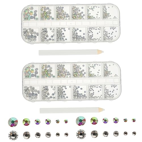 Veemoon 1 Satz Flachrücken Nagelstrasssteinen Glitzernde Nail Art Dekoration für DIY Maniküre und Kreative Bastelprojekte für Nägel Gesicht und Körper Veemoon 1 Satz Flachrücken Nagelstrasssteinen Glitzernde Nail Art Dekoration für DIY Maniküre und Kreative Bastelprojekte für Nägel Gesicht und Körper von Veemoon