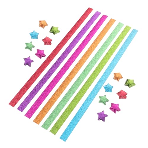 Veemoon 1 Satz Glitzer Origami Papier Set für Diy Bastelprojekte Faltbare Papierstreifen für Funkelnde Stern Dekorationen für Reisen und Zuhause Veemoon 1 Satz Glitzer Origami Papier Set für Diy Bastelprojekte Faltbare Papierstreifen für Funkelnde Stern Dekorationen für Reisen und Zuhause von Veemoon