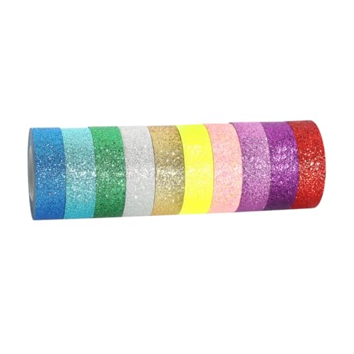 Veemoon 1 Satz Glitzerband schmücken dekorativer Bastelhahn funkeln Scrapbook-Aufkleber scrapbooking zubehör büromaterial Aufkleber für Geschenkverpackungen Klebeband Japanisches Papier Veemoon 1 Satz Glitzerband schmücken dekorativer Bastelhahn funkeln Scrapbook-Aufkleber scrapbooking zubehör büromaterial Aufkleber für Geschenkverpackungen Klebeband Japanisches Papier von Veemoon