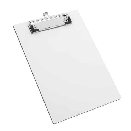 Veemoon 1 Satz Gürtelclip-Schreibblock ordner Tafel tragbares Schreib-Klemmbrett Dokumentclip Schreiben von Support-Boards Büroschreib-Zwischenablage tragbares Klemmbrett MDF-Platte Weiß von Veemoon