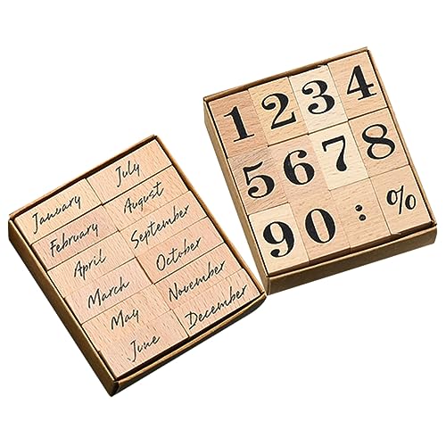 Veemoon 1 Satz Hölzernes Siegel Herstellung Pads Stempeln Selbst Wachssiegelstempel Weihnachtsstempel Weihnachtsbriefmarken Holzstempel Kleine Monatsstempel Stempel Für Die Schule 24 Stück Veemoon 1 Satz Hölzernes Siegel Herstellung Pads Stempeln Selbst Wachssiegelstempel Weihnachtsstempel Weihnachtsbriefmarken Holzstempel Kleine Monatsstempel Stempel Für Die Schule 24 Stück von Veemoon