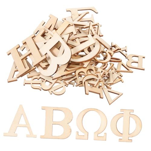 Veemoon 1 Satz Holzbuchstaben Set Teilig Unfertige Buchstaben Für Diy Bastelprojekte Und Große Griechische Buchstaben Für Wanddekoration Und Lernspielzeug 72 Stück Veemoon 1 Satz Holzbuchstaben Set Teilig Unfertige Buchstaben Für Diy Bastelprojekte Und Große Griechische Buchstaben Für Wanddekoration Und Lernspielzeug 72 Stück von Veemoon