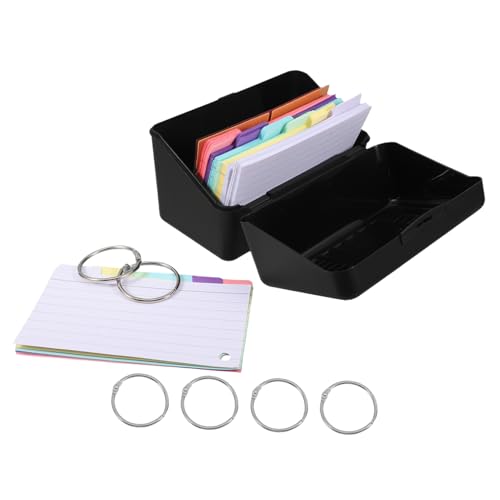 Veemoon 1 Satz Karteikartenhalter-Set Notizkarten-Organizer Kartenhalter für Karteikarten Notizkartenbehälter Karten-Organizer-Etui Aufbewahrung von Notizkarten Kartenteiler Plastikpapier Veemoon 1 Satz Karteikartenhalter-Set Notizkarten-Organizer Kartenhalter für Karteikarten Notizkartenbehälter Karten-Organizer-Etui Aufbewahrung von Notizkarten Kartenteiler Plastikpapier von Veemoon