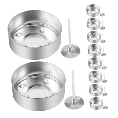 Veemoon 1 Satz Kerzendose aus Aluminium Kerzenbecher aus Aluminium Teelichtbecher mit Docht Kleine Aluminiumbecher für Kerzen Teelichtbehälter Teelichter-Kerzenset Reine Baumwolle Veemoon 1 Satz Kerzendose aus Aluminium Kerzenbecher aus Aluminium Teelichtbecher mit Docht Kleine Aluminiumbecher für Kerzen Teelichtbehälter Teelichter-Kerzenset Reine Baumwolle von Veemoon