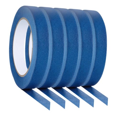 Veemoon 1 Satz Klebeband Für Malerarbeiten Blaues Abdeckband Für Wände Auto Diy Projekte Leicht Ablösbar Präzise Anwendung Für Kanten Verzierungen 5rollen von Veemoon