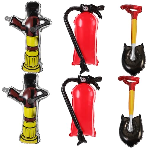Veemoon 1 Satz Partydekorationen für die Feuerwehr Ballon LED party decoration party dekoration schaufel spielsachen Aufblasbare Feuerspaten-Requisiten aufblasbarer Feuerlöscher von Veemoon