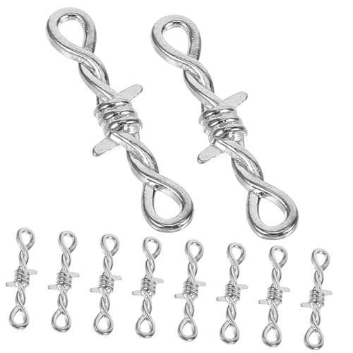 Veemoon 1 Satz Schmuckzubehör Aus Legierung Schlüssel Halskettenverschluss Schmuck Verschluss Reiz Halskette Verschlüsse Schnallenverschlüsse Für Halsketten Metall 10 Stück von Veemoon