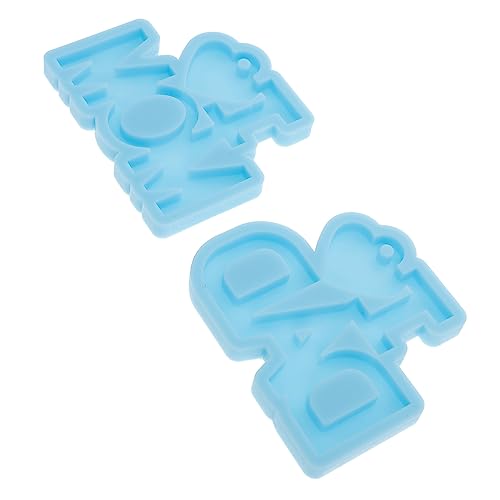 Veemoon 1 Satz Silikon Gießform Für Schlüsselanhänger Diy Epoxidharz Formen Für Für Schlüsselanhänger Charms Und Handwerksprojekte 2 Stück von Veemoon