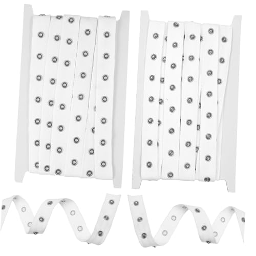 Veemoon 1 Satz Snap Button Tape Yards Breites Nähverschlussband für Diy Kleidung Schnellverschluss für Jacken und Accessoires Veemoon 1 Satz Snap Button Tape Yards Breites Nähverschlussband für Diy Kleidung Schnellverschluss für Jacken und Accessoires von Veemoon