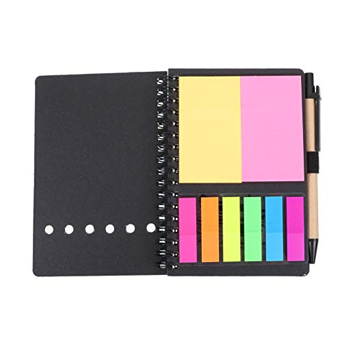 Veemoon 1 Satz Spiral Notizbuch Planungsbuch mit Haftnotizen und Stift Schulbedarf Set für Schüler Studenten und Büroangestellte Schwarz Veemoon 1 Satz Spiral Notizbuch Planungsbuch mit Haftnotizen und Stift Schulbedarf Set für Schüler Studenten und Büroangestellte Schwarz von Veemoon
