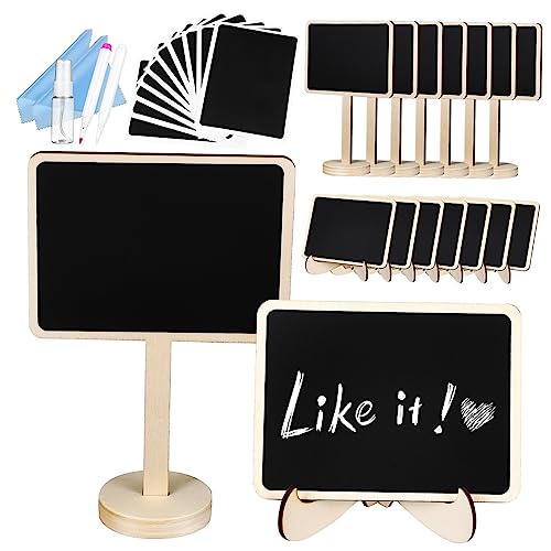 Veemoon 1 Satz Tafelzeichen write board tischgestell Tafelgestaltung Tafelschild für den Tisch kleine Tafel staffelei Etikett Tischschilder für Veranstaltungen Mini-Tafelschild Plastik von Veemoon