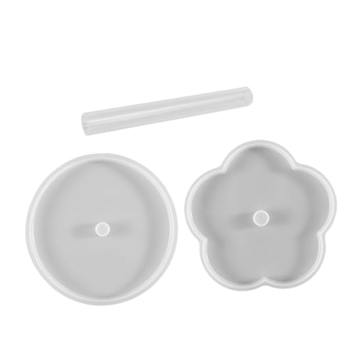 Veemoon 1 Satz Teiliges Set Silikonformen für Blumen Untersetzer DIY Bastelwerkzeug Wiederverwendbar und Leicht zu Reinigen für Coaster Gestaltung von Veemoon