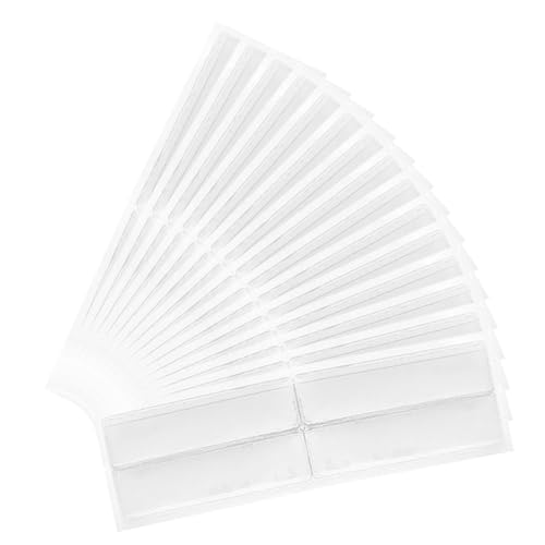 Veemoon 1 Satz Transparente Etikettenhülsen Klarsichttaschen Mit Selbstklebenden Etiketten Selbstklebendes Regaletikett Küchenetiketten Gestell Schlüssel Klein Pvc 4blätter von Veemoon