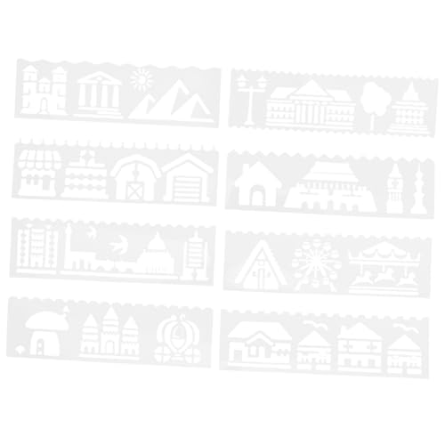 Veemoon 1 Satz Vorlage für Architekturmalerei Zeichenschablone Malvorlage Malschablonen Schablone für Handwerk Bauernhausschablonen Schablonen zum Malen auf Holz Bastelmaterialien pp Weiß Veemoon 1 Satz Vorlage für Architekturmalerei Zeichenschablone Malvorlage Malschablonen Schablone für Handwerk Bauernhausschablonen Schablonen zum Malen auf Holz Bastelmaterialien pp Weiß von Veemoon