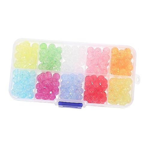 Veemoon 1 Schachtel Bunte Acrylperlen mit DIY Schmuckherstellung Crackle Handgefertigte Bastelperlen für Armbänder Anhänger und Dekoration Veemoon 1 Schachtel Bunte Acrylperlen mit DIY Schmuckherstellung Crackle Handgefertigte Bastelperlen für Armbänder Anhänger und Dekoration von Veemoon