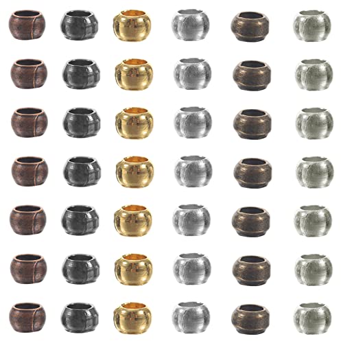 Veemoon 1 Schachtel DIY Kupferperlen Farben Große Loch Spacer Perlen für Schmuckherstellung und Basteln für Armbänder und Kreative Veemoon 1 Schachtel DIY Kupferperlen Farben Große Loch Spacer Perlen für Schmuckherstellung und Basteln für Armbänder und Kreative von Veemoon