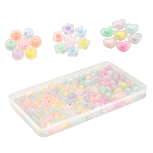 Veemoon 1 Schachtel DIY Schmuckperlen Bunte Acryl Spacer Beads Leichte Langlebige Perlen für Armbänder und Halsketten für Originelles Basteln mit Kindern Vielseitig zum Auffädeln und Veemoon 1 Schachtel DIY Schmuckperlen Bunte Acryl Spacer Beads Leichte Langlebige Perlen für Armbänder und Halsketten für Originelles Basteln mit Kindern Vielseitig zum Auffädeln und von Veemoon