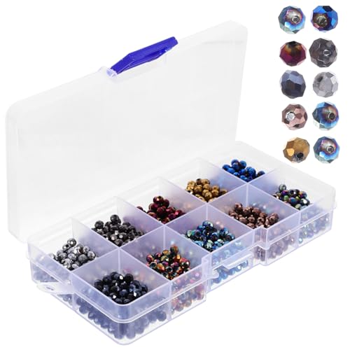 Veemoon 1 Schachtel Glasperlen Box Bunte DIY Bastelperlen für Armbandherstellung Leichte und Tragbare Glasperlen für Basteln Veemoon 1 Schachtel Glasperlen Box Bunte DIY Bastelperlen für Armbandherstellung Leichte und Tragbare Glasperlen für Basteln von Veemoon