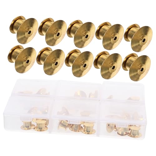 Veemoon 1 Schachtel Goldene Pin Backs Locking Pin Keepers pro Box Langlebige Sicherheitsnadeln für Anstecknadeln Broschen Kleidung Taschen DIY Schmuckzubehör Veemoon 1 Schachtel Goldene Pin Backs Locking Pin Keepers pro Box Langlebige Sicherheitsnadeln für Anstecknadeln Broschen Kleidung Taschen DIY Schmuckzubehör von Veemoon