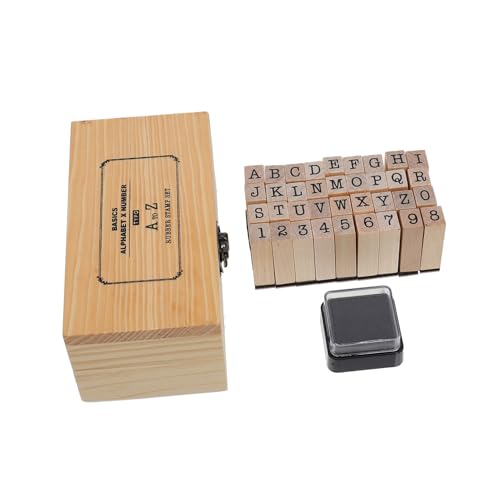 Veemoon 1 Schachtel Holzstempel Buchstaben Zahlen DIY Stempel Leicht und Langlebig für Tagebuch Karten Basteln mit Präziser Schriftgröße und Einfache Handhabung Veemoon 1 Schachtel Holzstempel Buchstaben Zahlen DIY Stempel Leicht und Langlebig für Tagebuch Karten Basteln mit Präziser Schriftgröße und Einfache Handhabung von Veemoon