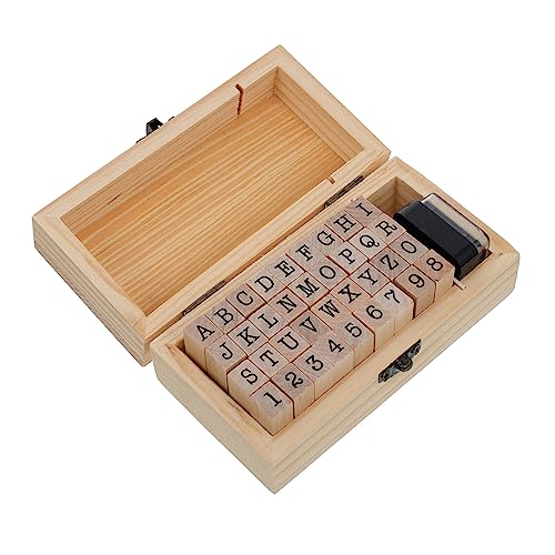 Veemoon 1 Schachtel Holzstempel mit Verschiedenen Motiven Dekorativer DIY Stempel für Buchstaben und Zahlen Wiederverwendbar Geeignet für Mehr Veemoon 1 Schachtel Holzstempel mit Verschiedenen Motiven Dekorativer DIY Stempel für Buchstaben und Zahlen Wiederverwendbar Geeignet für Mehr von Veemoon