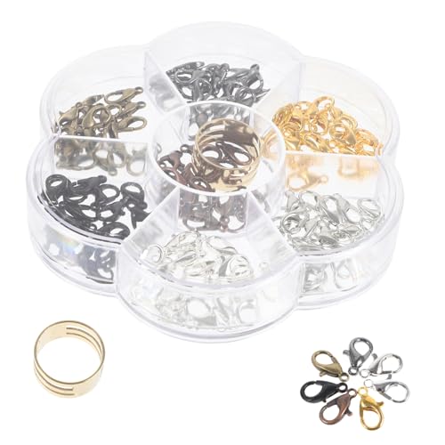 Veemoon 1 Schachtel Metall Lobster Karabiner Verschluss Robust Langlebig für Schmuckherstellung DIY Armbänder Ketten Verschlüsse Geeignet mit Einfachem Verschluss und Kompakter Bauweise Veemoon 1 Schachtel Metall Lobster Karabiner Verschluss Robust Langlebig für Schmuckherstellung DIY Armbänder Ketten Verschlüsse Geeignet mit Einfachem Verschluss und Kompakter Bauweise von Veemoon